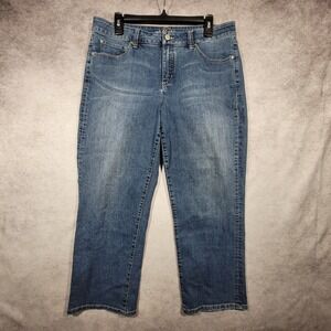 Miraclebody Jeans Womens Petite 12P Blue Denim Comfort Fit Classic Style 34x26